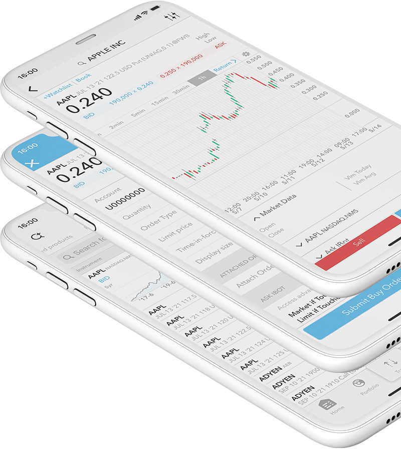 Handluj warrantami dzięki aplikacji mobilnej LYNX Trading Urządzenie mobilne z aplikacją LYNX Trading, dzięki której możesz handlować warrantami
